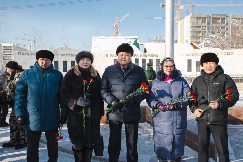 В Якутске почтили память воинов, погибших в сражении на озере Ильмень в годы Великой Отечественной войны